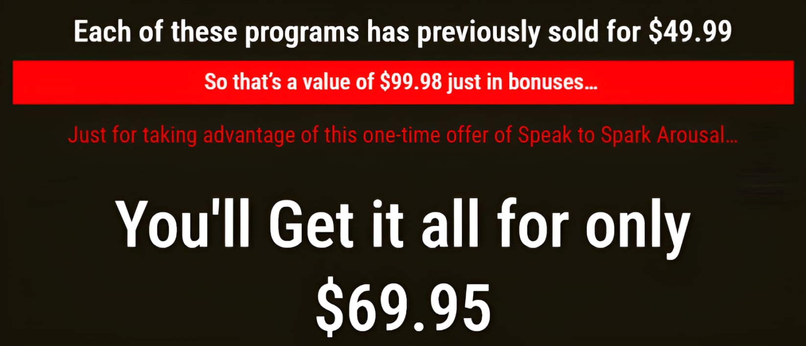 Speak To Spark Arousal